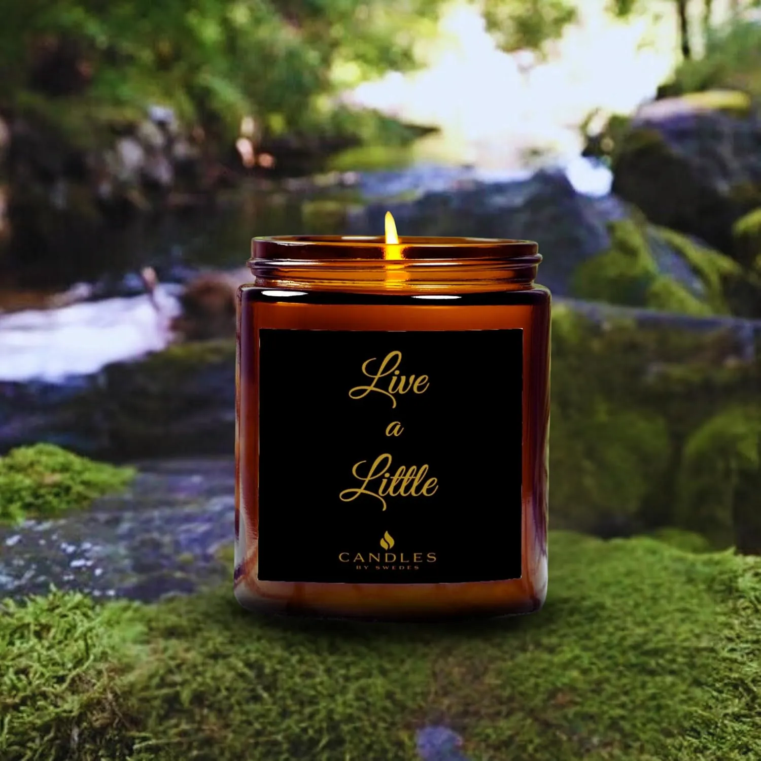 Scented Candles - Live a Little | Home Decor | Gifts for Women Mom Men Dad | Housewarming New Home | Cashmere Musk - 9 oz