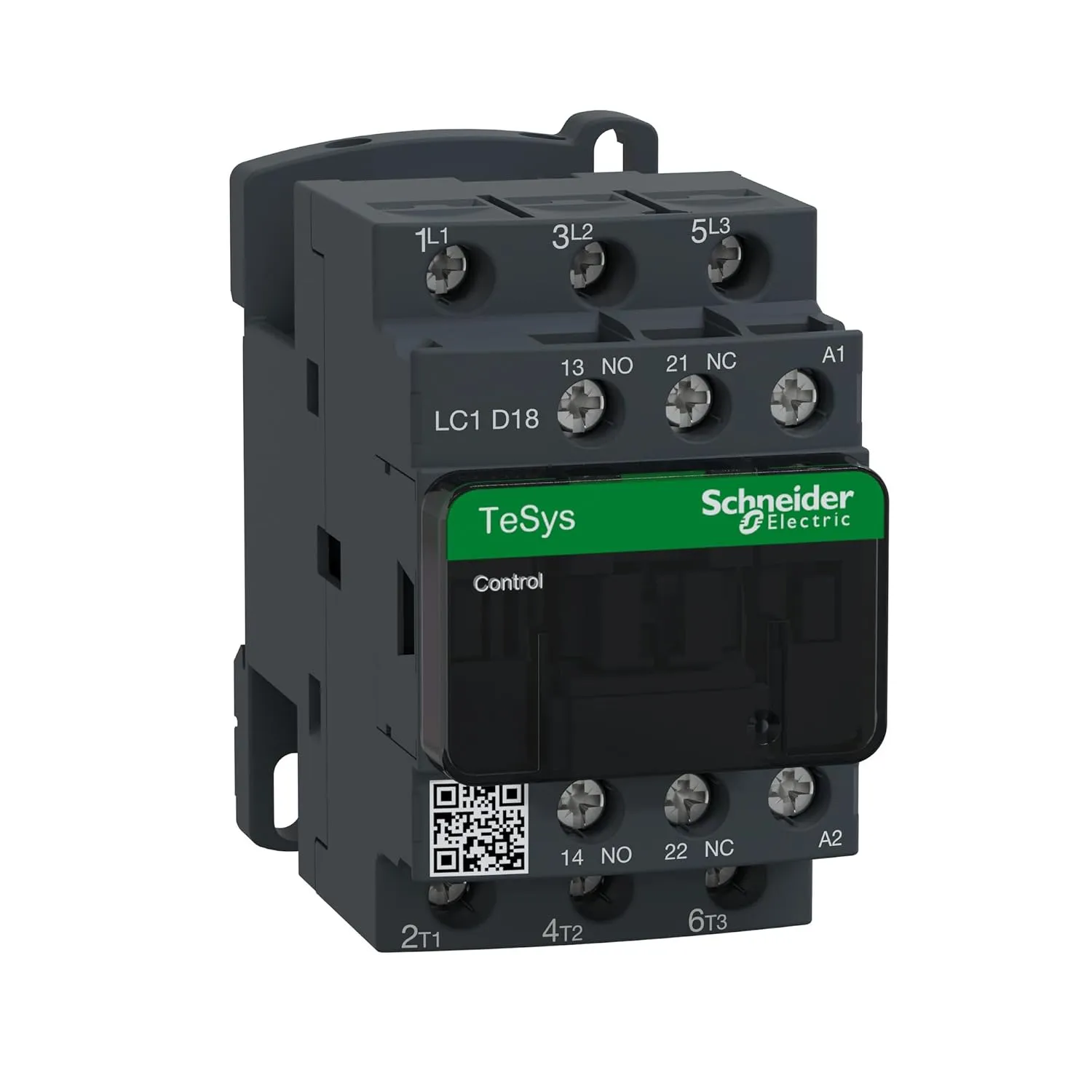 Schneider Electric LC1D18G7 Iec Magnetic Contactr, 120Vac, 18A, 1Nc/1No