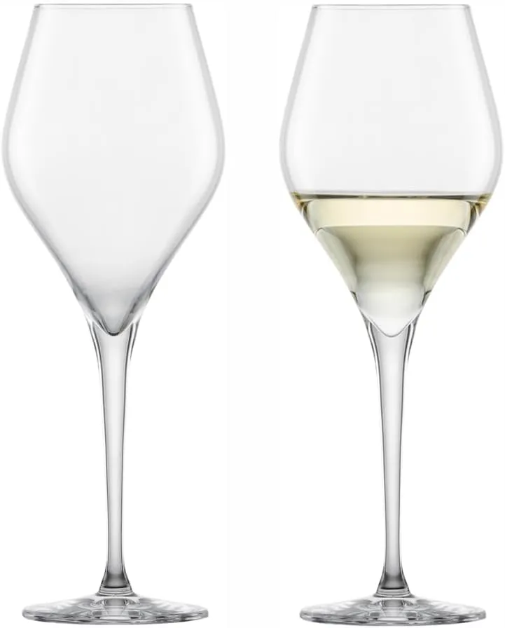 SCHOTT ZWIESEL P118602 Pair Wine Glass, Finesse 13.8 fl oz (385 ml), Clear, Set of 2, Chardonnay Dishwasher Safe