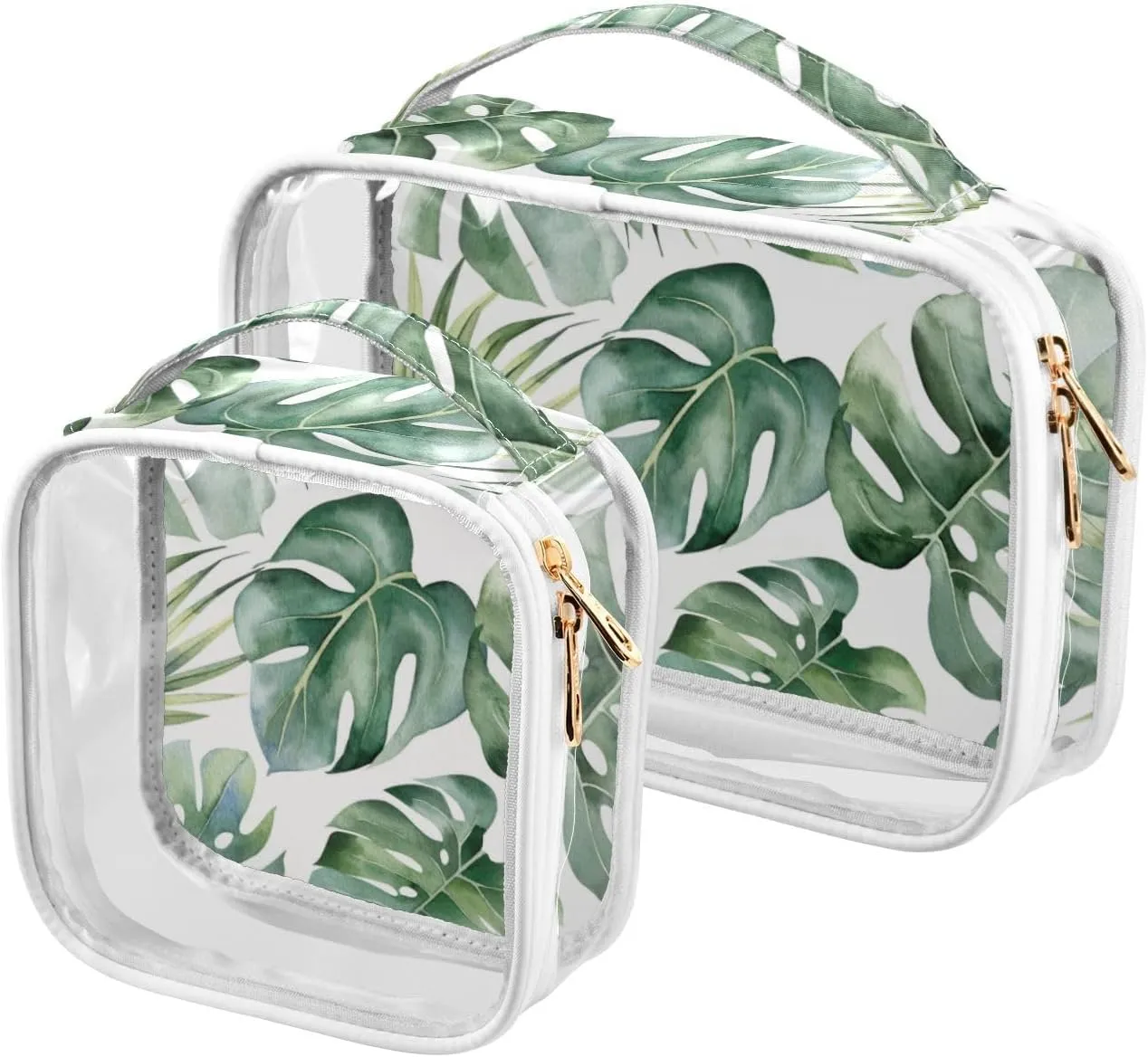 senya Toiletry Bags Neon Bright Stars Planets, Clear Makeup Organizing Bag for Women Men, Waterproof Makeup Bag Travel Cosmetic Bags for Bathroom, Business, Vacation - 2 Pack