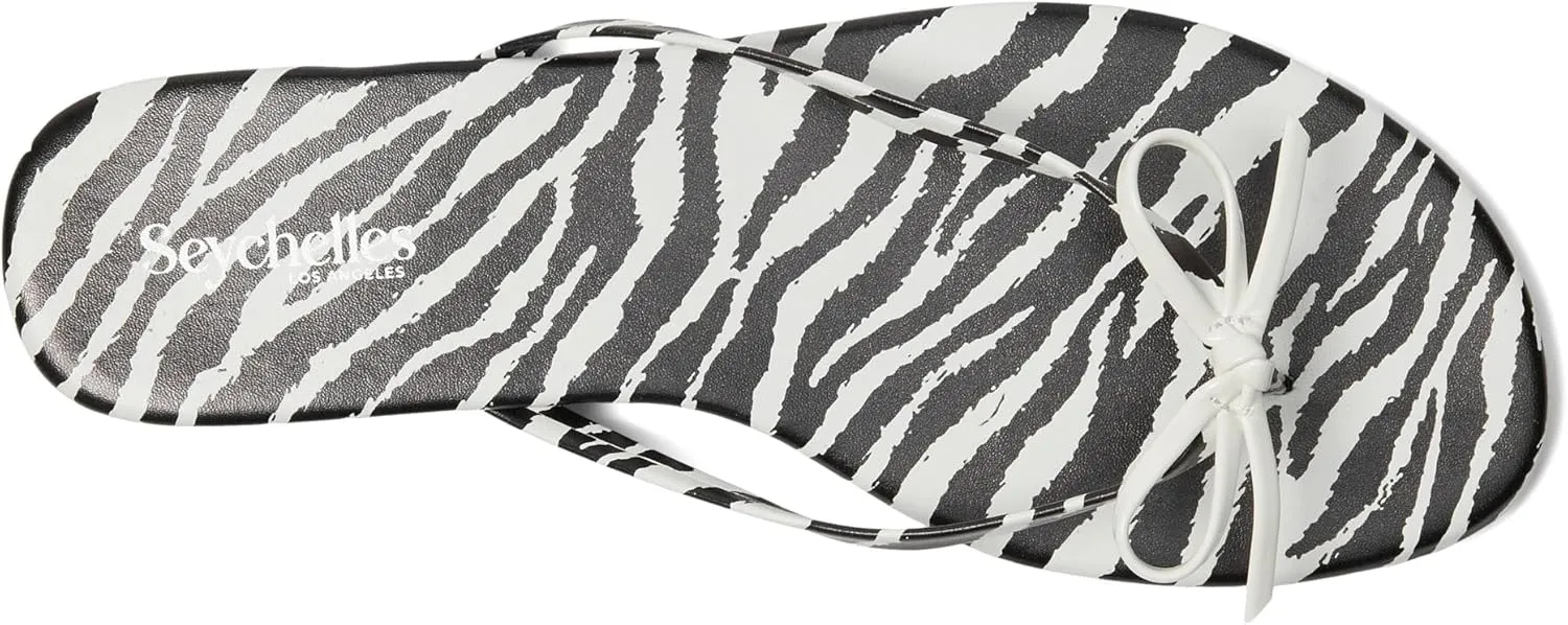 Seychelles Women's Wish List Zebra V Leather Sandal Flip-Flop
