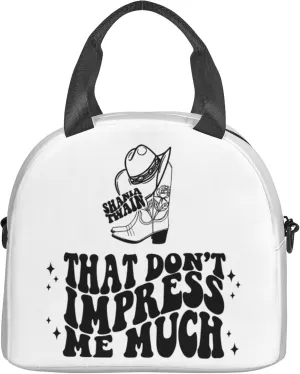 Shania Music Twain Men Women Lunch Bag Insulated Reusable Handheld Crossbody Portable Lunch Box Adult Lunch Box Suitable For Office Work Travel