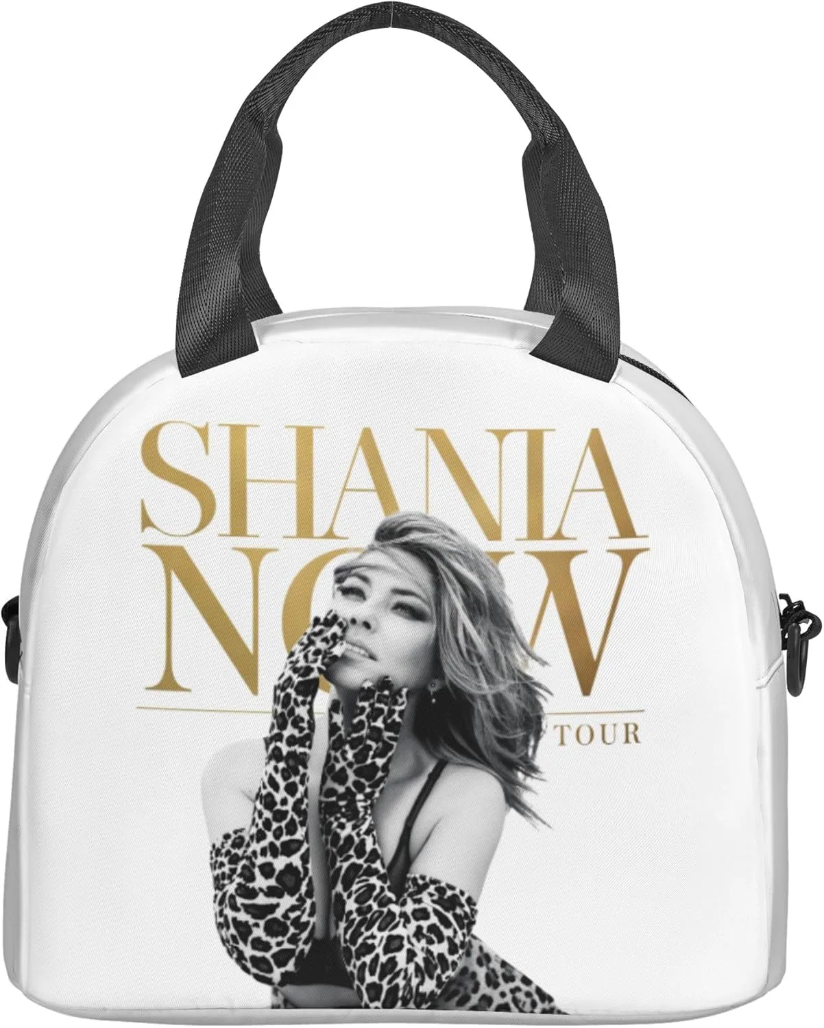 Shania Music Twain Men Women Lunch Bag Insulated Reusable Handheld Crossbody Portable Lunch Box Adult Lunch Box Suitable For Office Work Travel