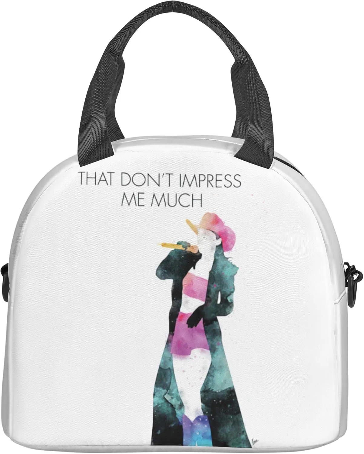 Shania Music Twain Men Women Lunch Bag Insulated Reusable Handheld Crossbody Portable Lunch Box Adult Lunch Box Suitable For Office Work Travel