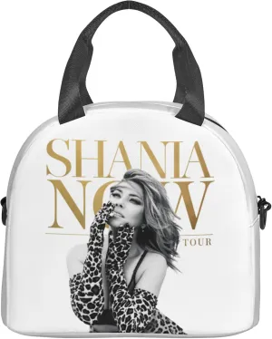 Shania Music Twain Men Women Lunch Bag Insulated Reusable Handheld Crossbody Portable Lunch Box Adult Lunch Box Suitable For Office Work Travel
