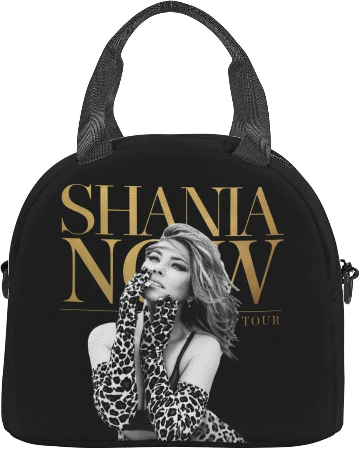 Shania Music Twain Men Women Lunch Bag Insulated Reusable Handheld Crossbody Portable Lunch Box Adult Lunch Box Suitable For Office Work Travel