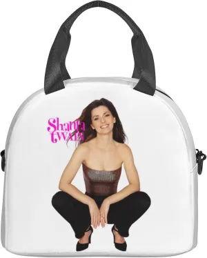 Shania Music Twain Men Women Lunch Bag Insulated Reusable Handheld Crossbody Portable Lunch Box Adult Lunch Box Suitable For Office Work Travel