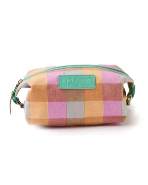 Sherbet Tartan Toiletry Bag - Kip & Co