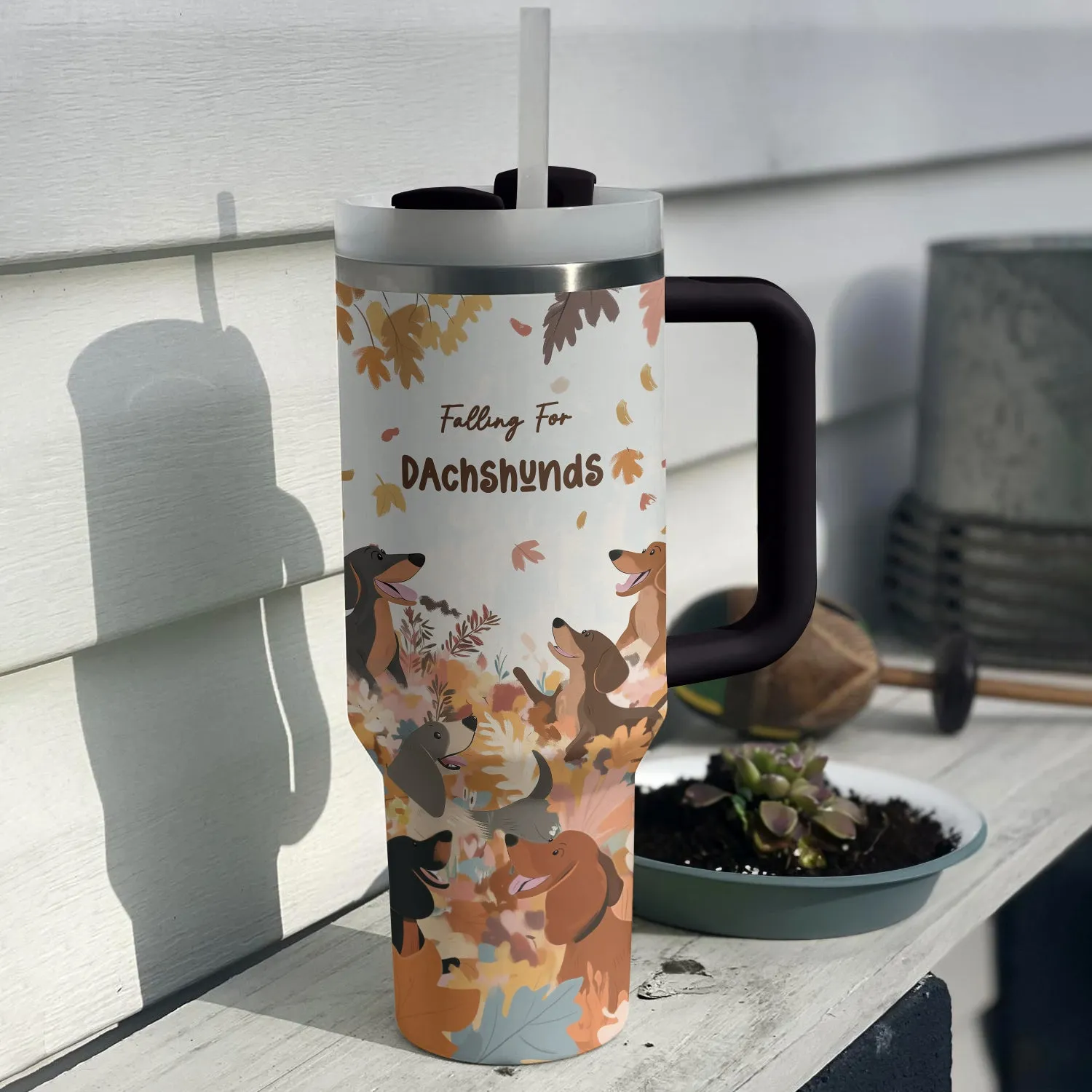 Shineful Tumbler Falling For Dachshunds