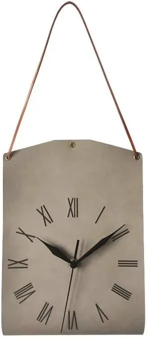 Shoulder Bag Wall Clock Leather Silent Clock Room Decoration