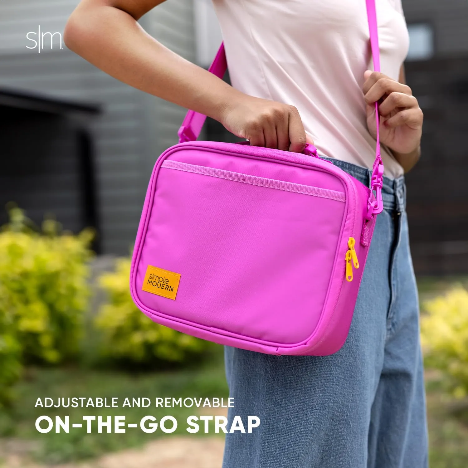 Simple Modern Hadley with Shoulder Strap | Lunch Box for Kids, Teens, and Adults | Insulated Bag for Girls, Boys, Women, Men | Meal Containers with Exterior and Interior Pockets | Ponderosa