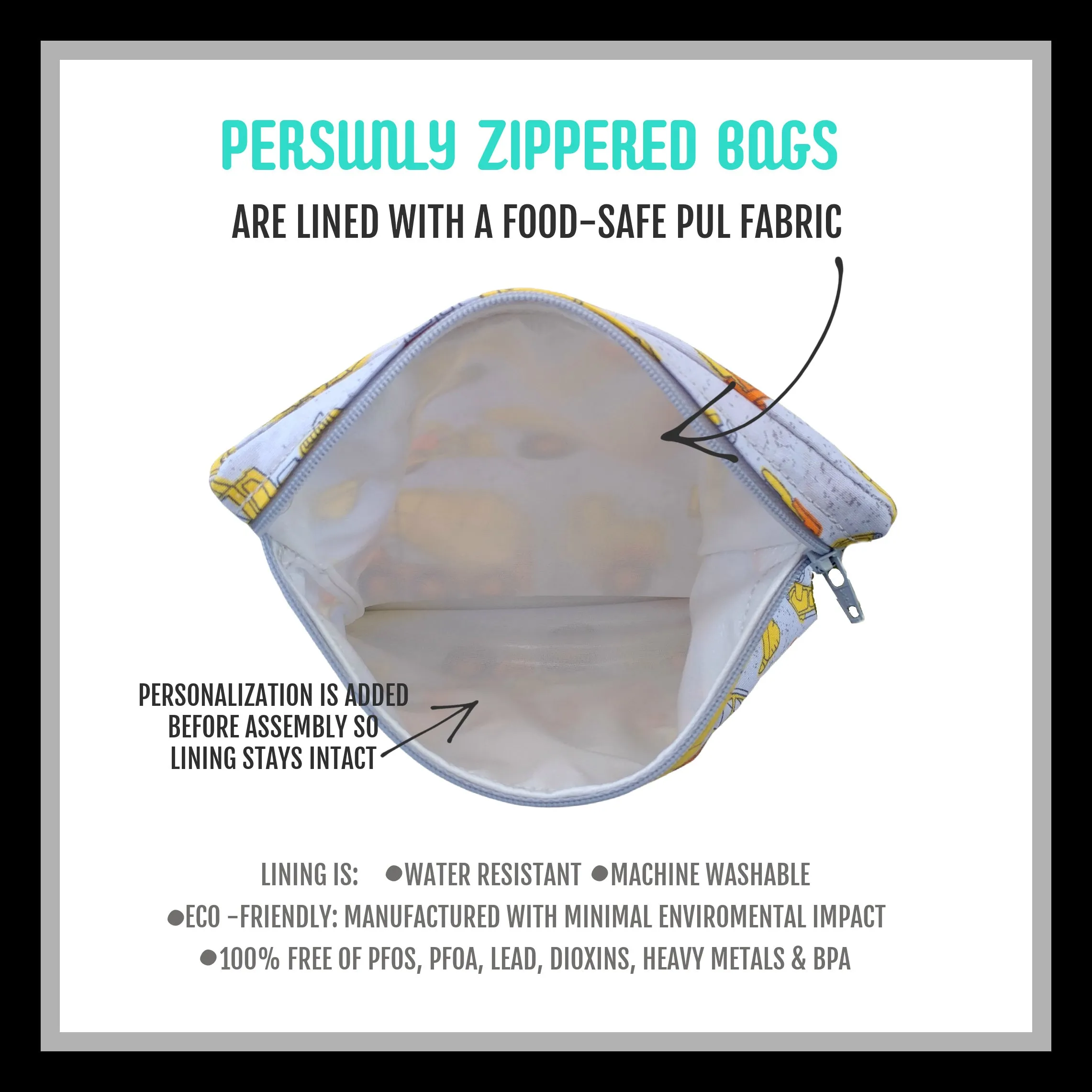 Simple Safari Personalized Reusable Bag