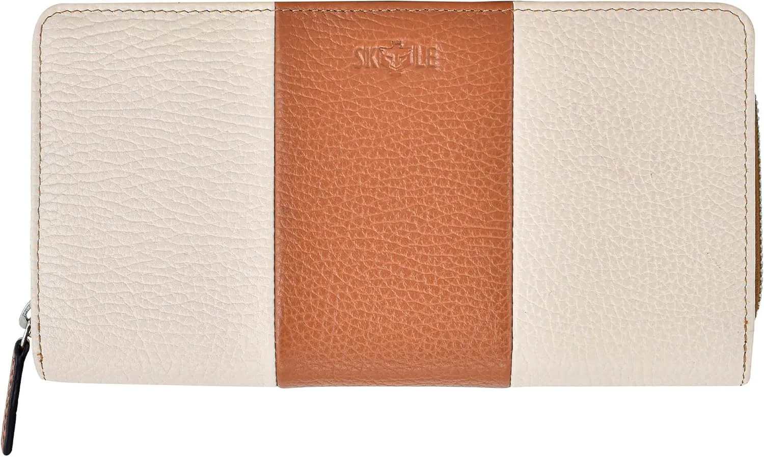 SKYLE Ladies Purse Handbag, Pure Leather Wallet for Women, RFID Wallet for Women Stylish, Women Clutch Purse, 15 4 Card Slots