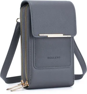 Small Crossbody Bag Cell Phone Purse for Women, Leather Shoulder Bag Wallet Purse with Credit Card Slots