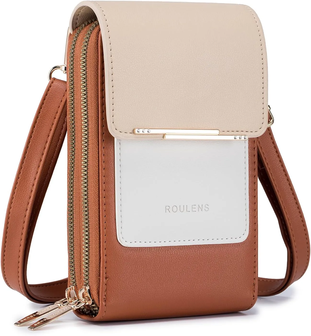 Small Crossbody Bag Cell Phone Purse for Women, Leather Shoulder Bag Wallet Purse with Credit Card Slots