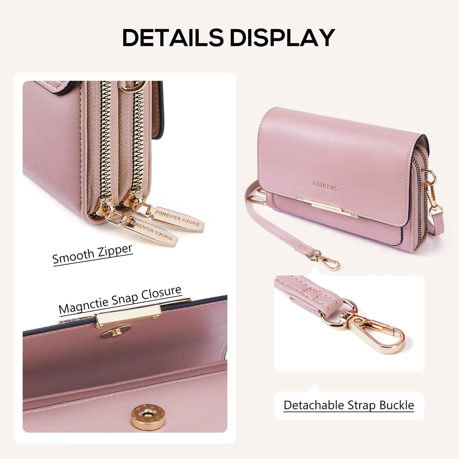 Small Crossbody Bag for Women,Cell Phone Purse Women's Shoulder Handbags Wallet Purse with Credit Card Slots