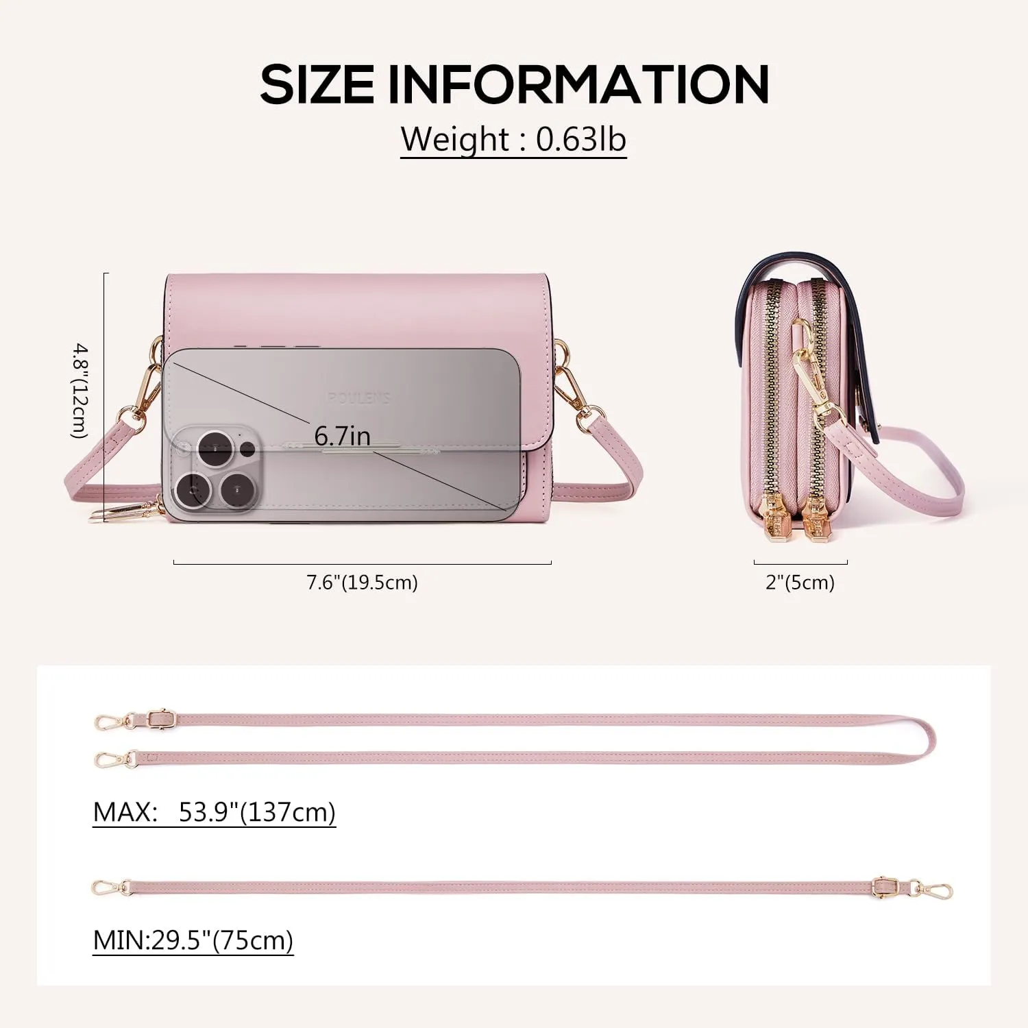 Small Crossbody Bag for Women,Cell Phone Purse Women's Shoulder Handbags Wallet Purse with Credit Card Slots