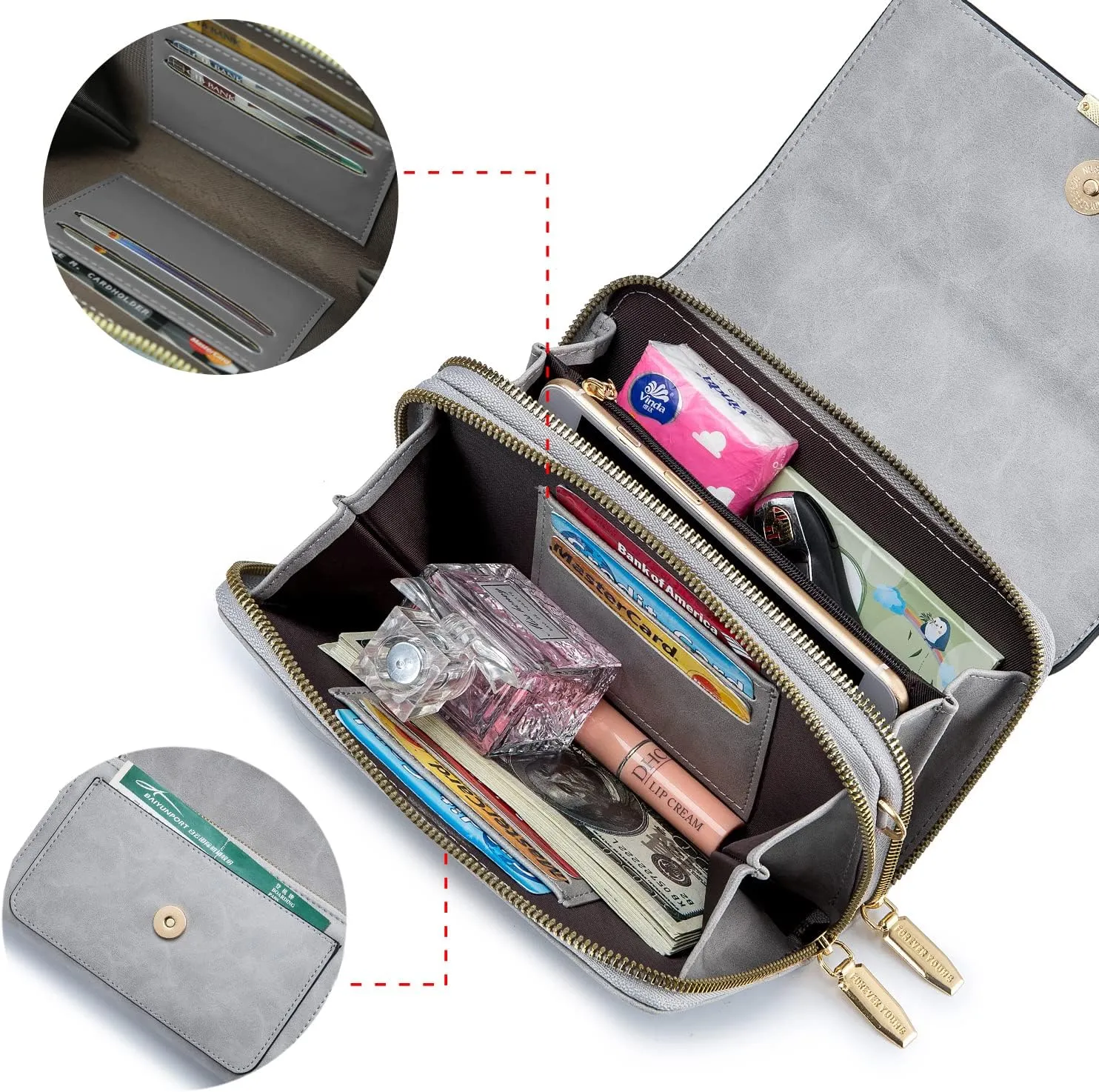 Small Crossbody Bag for Women,Cell Phone Purse Women's Shoulder Handbags Wallet Purse with Credit Card Slots