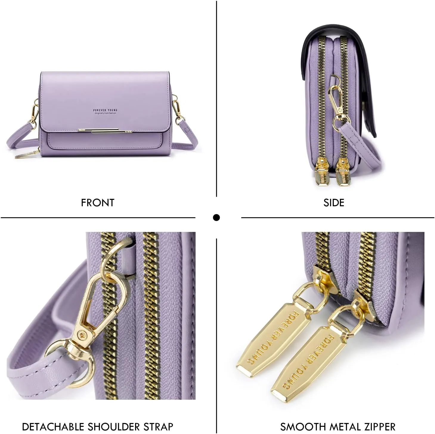 Small Crossbody Bag for Women,Cell Phone Purse Women's Shoulder Handbags Wallet Purse with Credit Card Slots