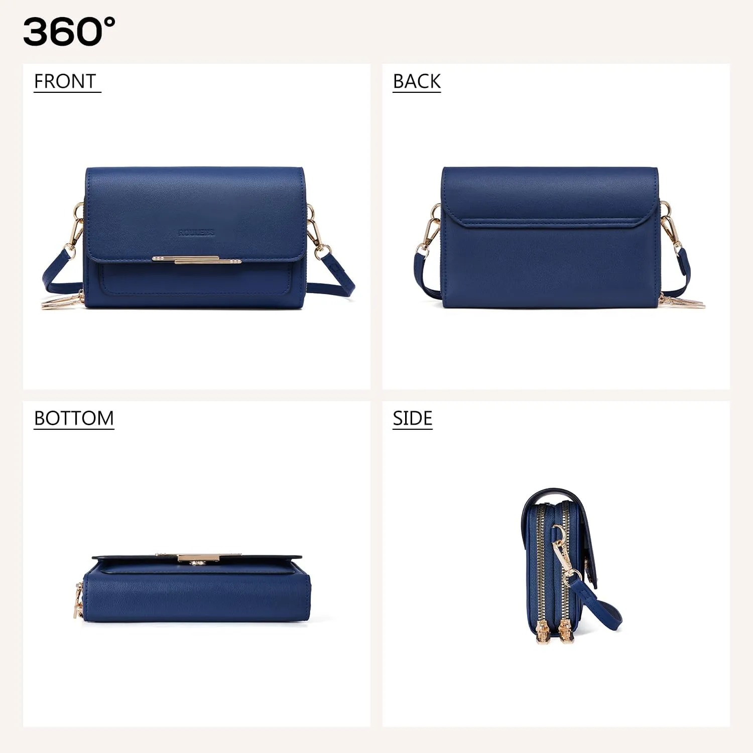 Small Crossbody Bag for Women,Cell Phone Purse Women's Shoulder Handbags Wallet Purse with Credit Card Slots