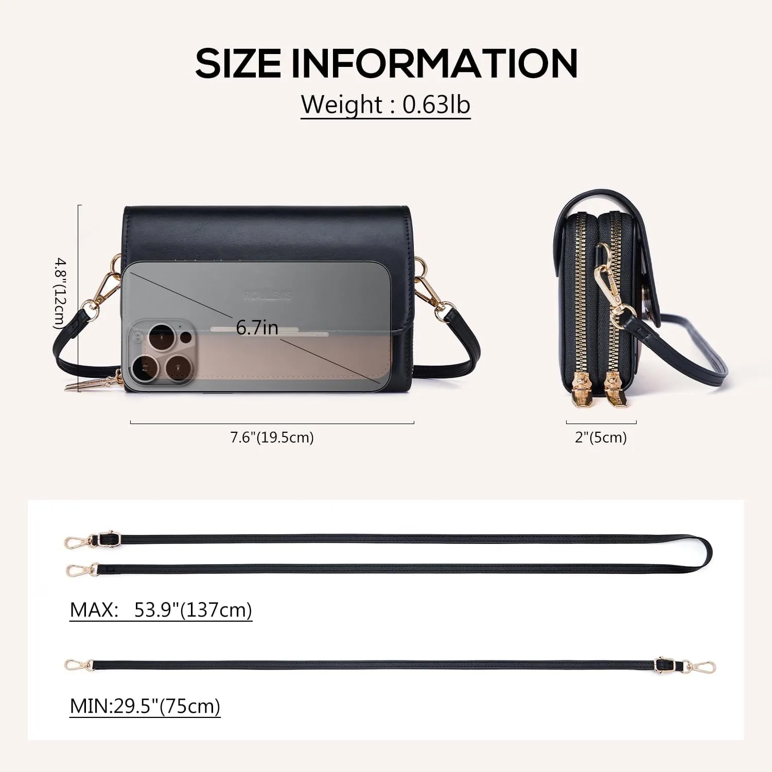 Small Crossbody Bag for Women,Cell Phone Purse Women's Shoulder Handbags Wallet Purse with Credit Card Slots