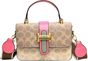 Small Crossbody Bags for Women - Artificial Leather Purse Handbag - Fashion Design - Golden Buckle