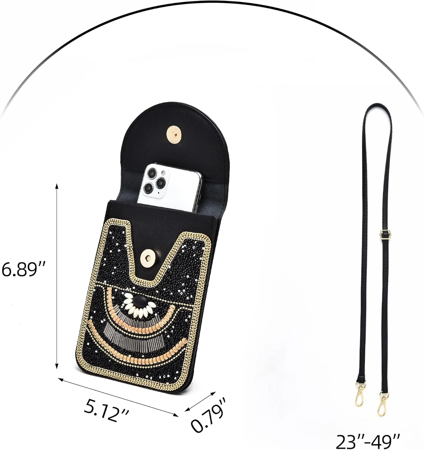 Small Crossbody Bags for Women Designer Gypsy Cell Phone Bag Boho Shoulder Wallet Purse
