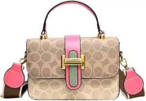 Small Crossbody Bags for Women - Leather Purse Handbag - Fashion Design - Golden Buckle