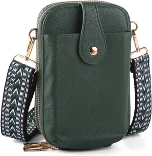 Small Crossbody Cell Phone Bag for Women, Mini Crossbody Wallet Phone Shoulder Handbag Purse with Credit Card Slots