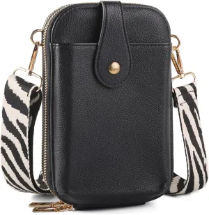 Small Crossbody Cell Phone Bag for Women, Mini Crossbody Wallet Phone Shoulder Handbag Purse with Credit Card Slots