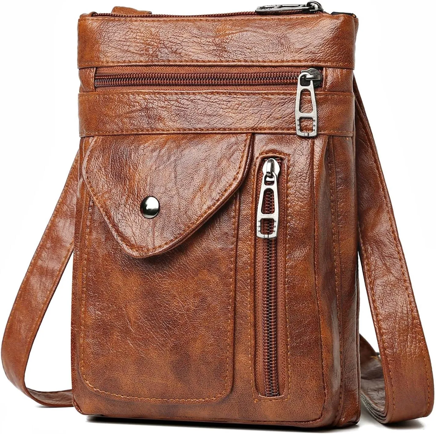 Small Crossbody Cell Phone Purse for Women, Mini Pu Leather Crossbody bag Wallet Pouch Shoulder Bag