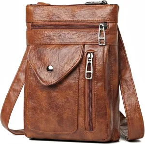Small Crossbody Cell Phone Purse for Women, Mini Pu Leather Crossbody bag Wallet Pouch Shoulder Bag