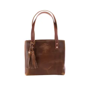Small Deluxe Leather Tote Bag For Women, Small Leather Bag, Leather Handbag, Unique Gift for Her, Personalized Gift for Mom, Lifetime Warranty, Handmade in USA