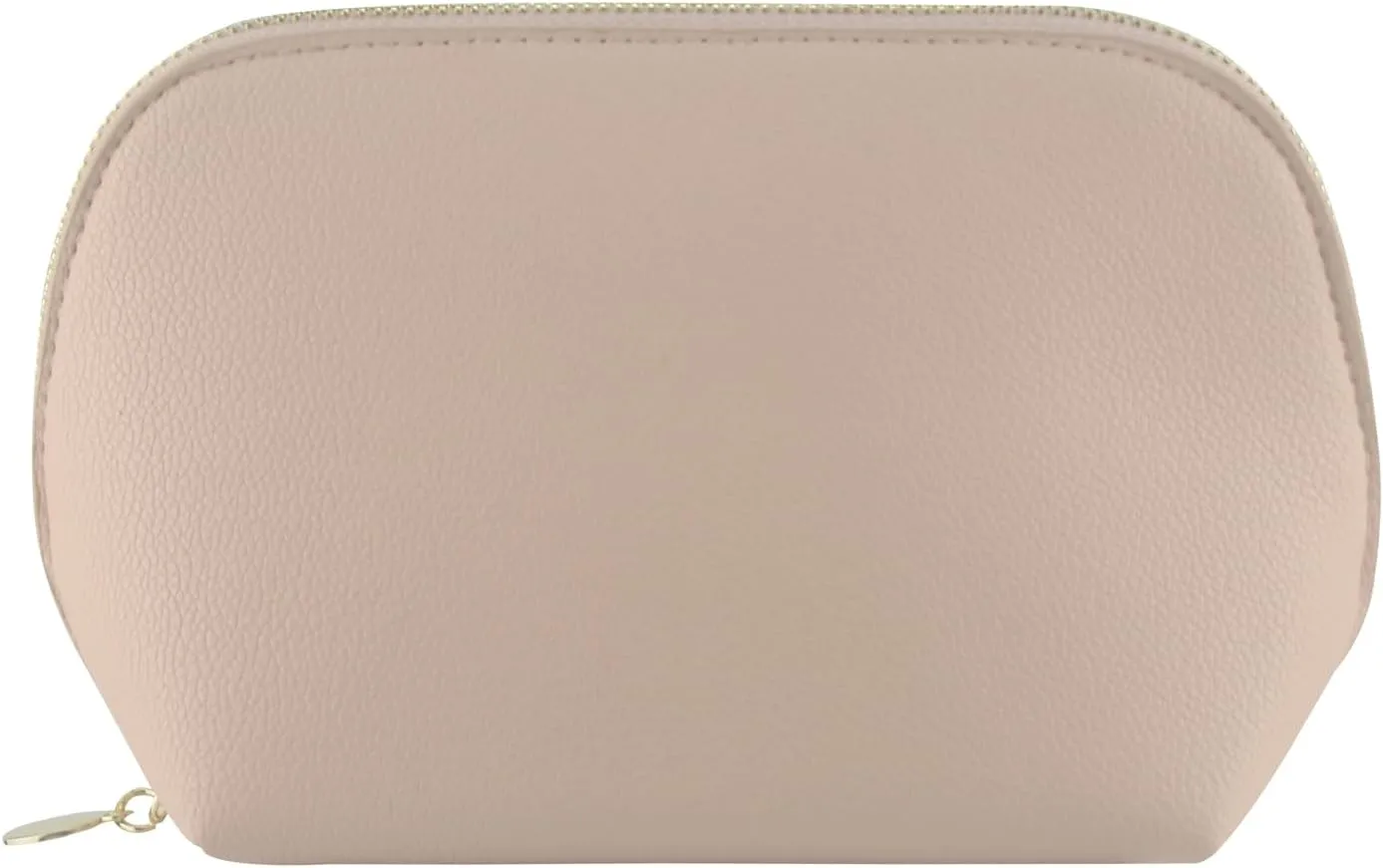 Small Travel Cosmetic Bag Portable Makeup Bag PU Leather Makeup Pouch for Women (PU leather, Light apricot)