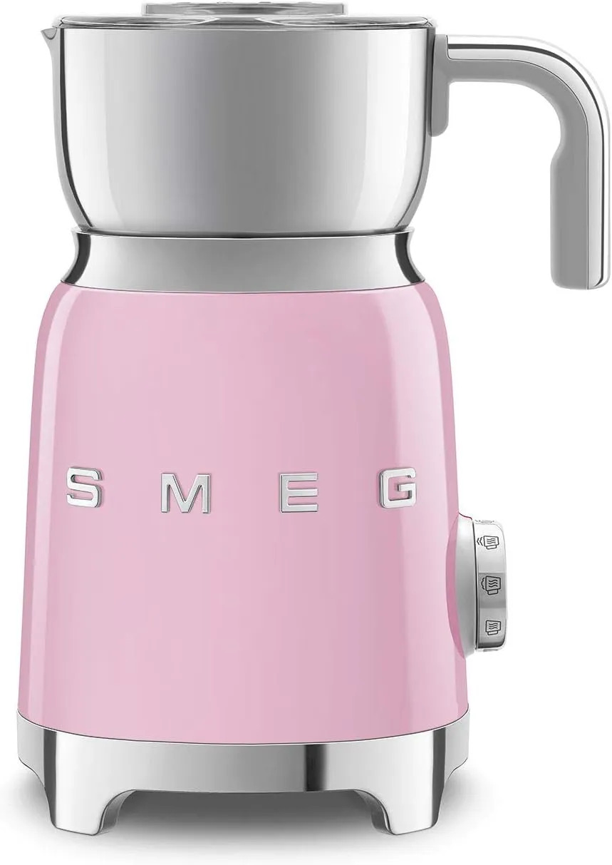 Smeg 50's Retro Style Aesthetic Milk Frother (Pink)