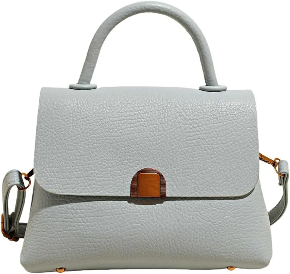 Solid Color Soft PU Leather Small Square Bags Trendy Light Handbag Commuter Travel Cross Body Bag for Women 2025