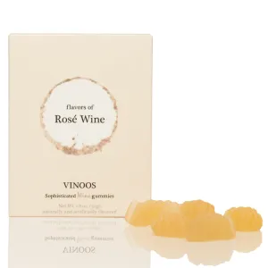 Sophisticated 'Wine' Gummies - ROSÉ Single Gift Box - Vinoos