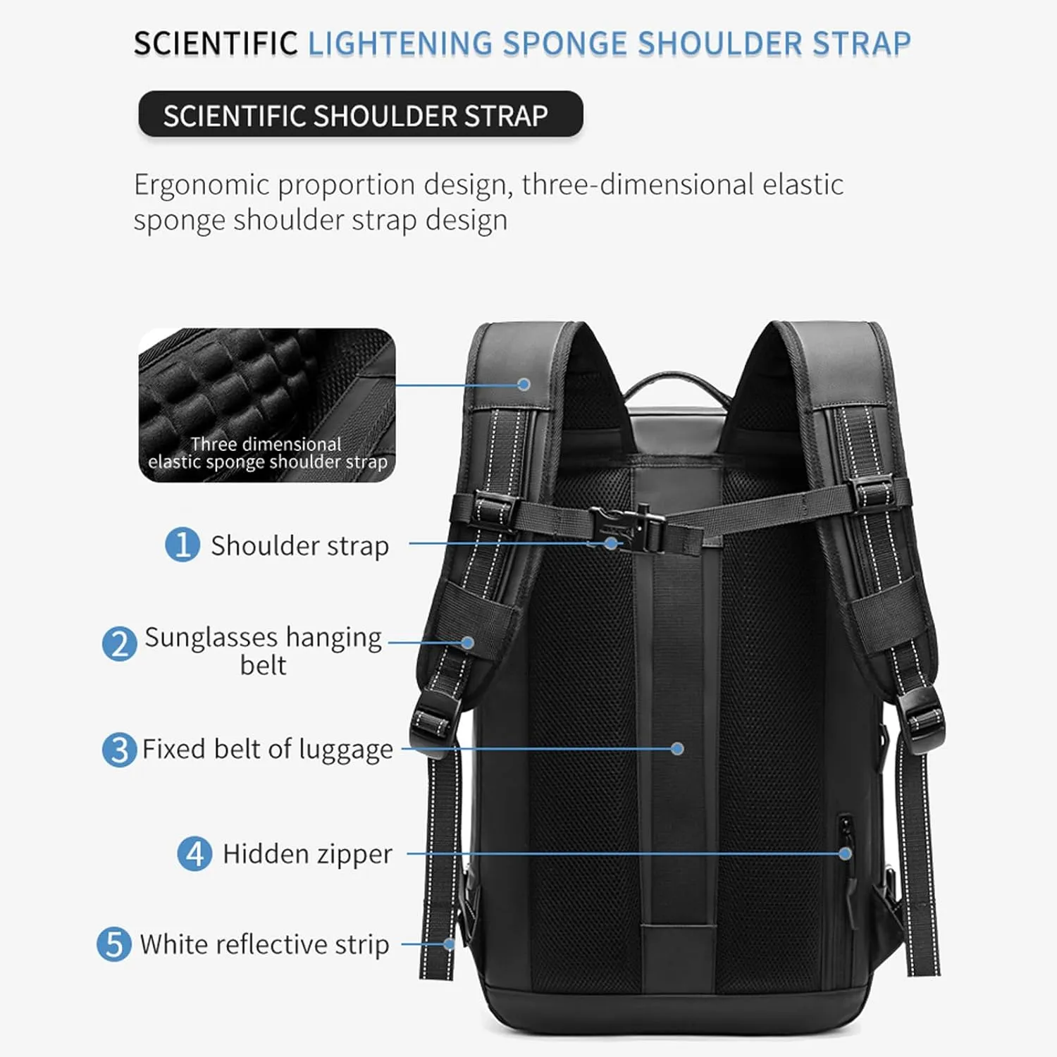 Space Vac Backpack, Spacevac Vacuum Compression Backpack,Expandable Waterproof Multifunctional Travel Password TSA Lock Bag (Green)