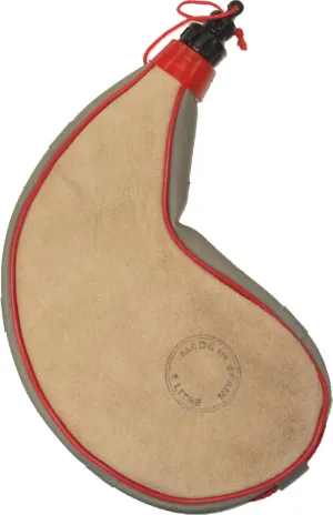 Spanish Leather Wine Bota Medium Canteen Flask Pouch Travel Container Bag, 1 Liter