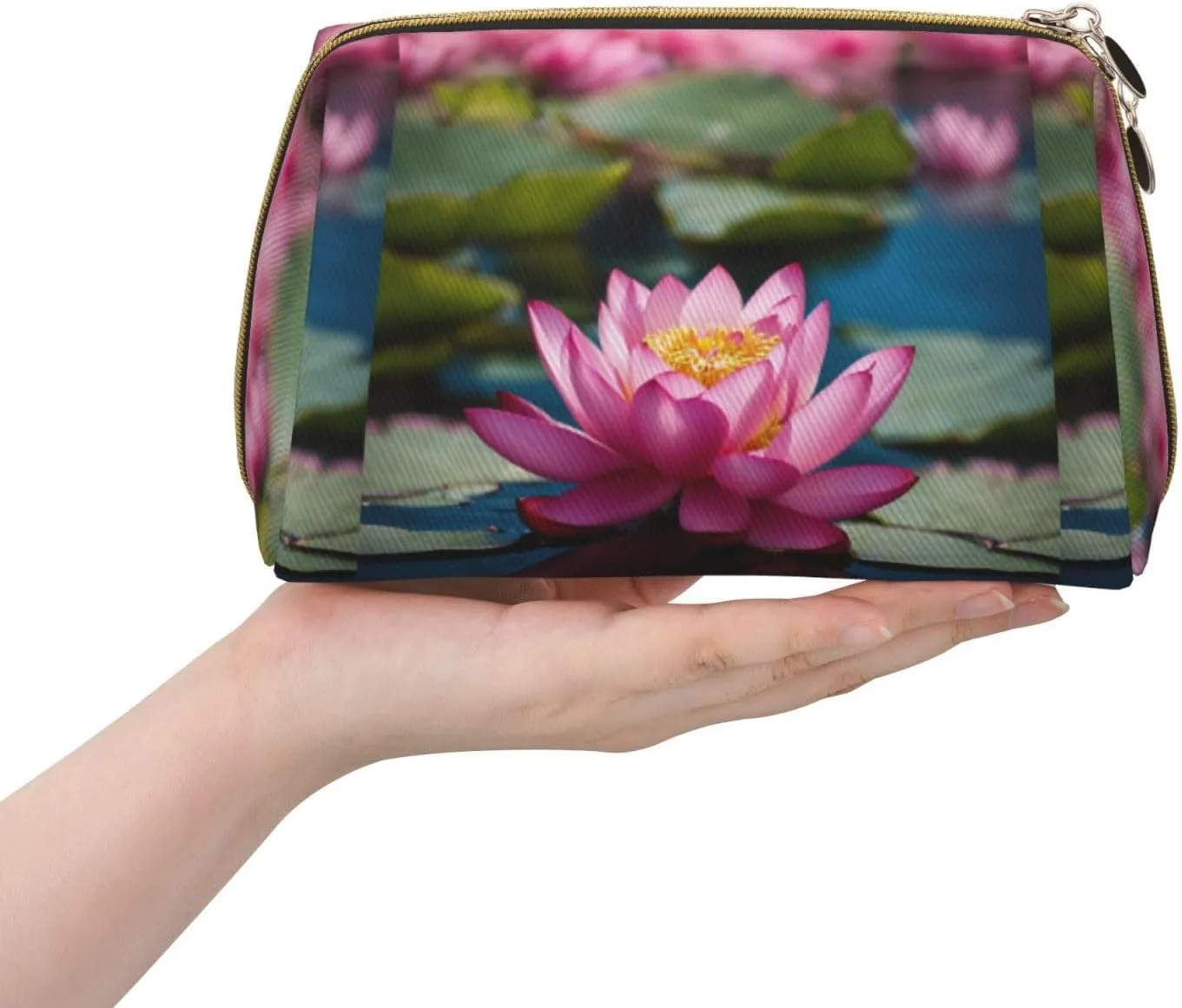 Spirit Of The Lotus Toiletry Pouch, Travel-Friendly Makeup Organizer For Makeup Brushes, Lipsticks