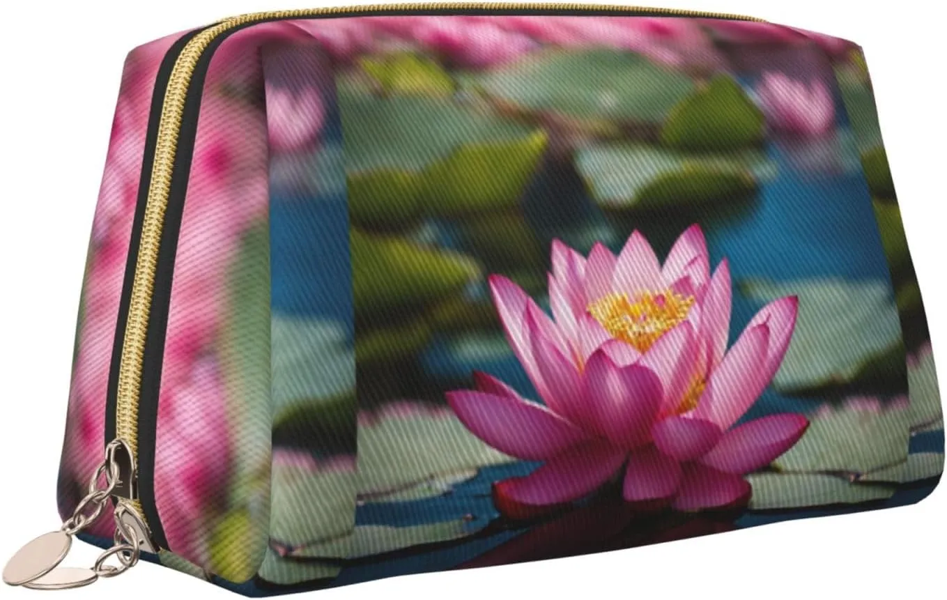 Spirit Of The Lotus Toiletry Pouch, Travel-Friendly Makeup Organizer For Makeup Brushes, Lipsticks