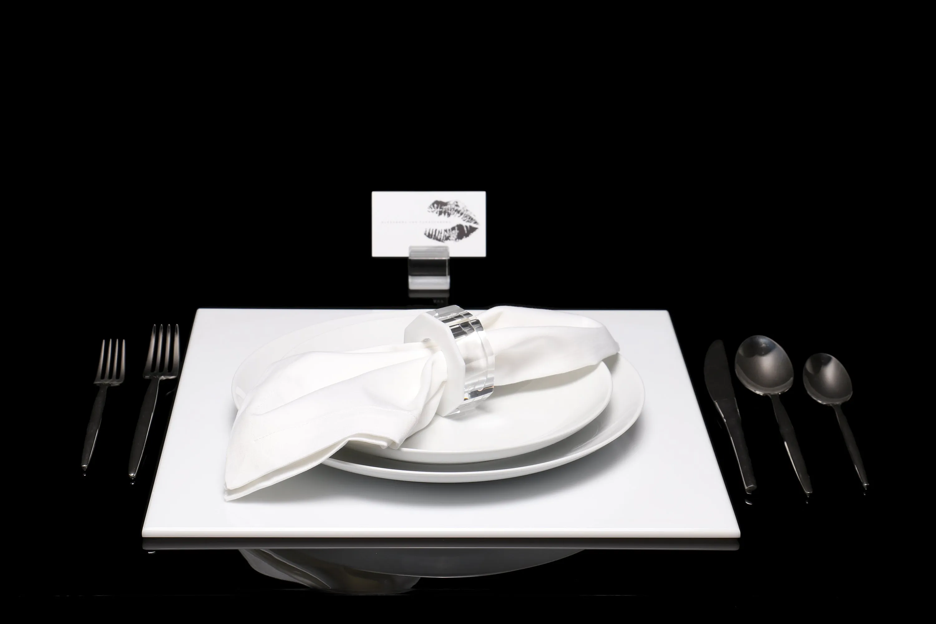 Square Placemat Set of 4 in White