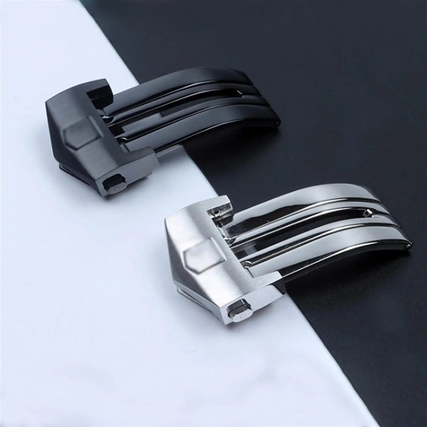 Stainless Steel WatchBand Buckle For Tag Watch Strap Fold Clasp Use On Leather Or Rubber Watch Band 18mm 20mm Watches Bottom Table buckle