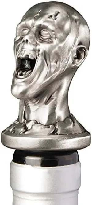 Stainless Steel Zombie Wine Aerator Pourer - Deluxe Decanter Spout for Robust Red and White Wine - Pour Amore Bottle Pourer/Stopper & Air Diffuser by Chris's Stuff