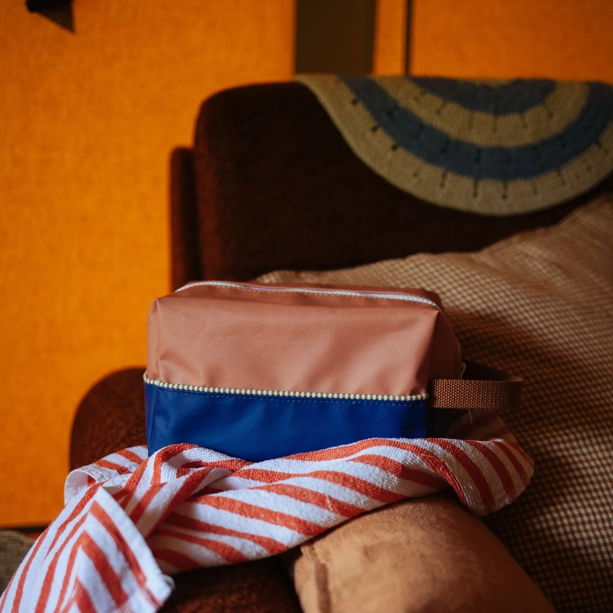 Sticky Lemon Colourblocking Toiletry Bag
