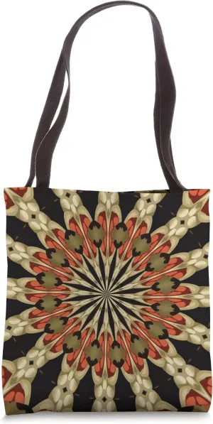Stunning Multicolored Symmetrical Pattern Earth Tones Tote Bag