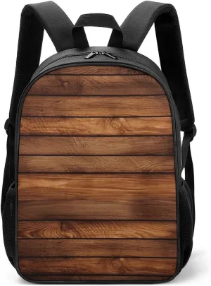 Stylish Backpack, Brown Wooden Print Durable Backpack Travel Backpack Hiking Backpack Ergonomic Backpack Comfortable Backpack, Style