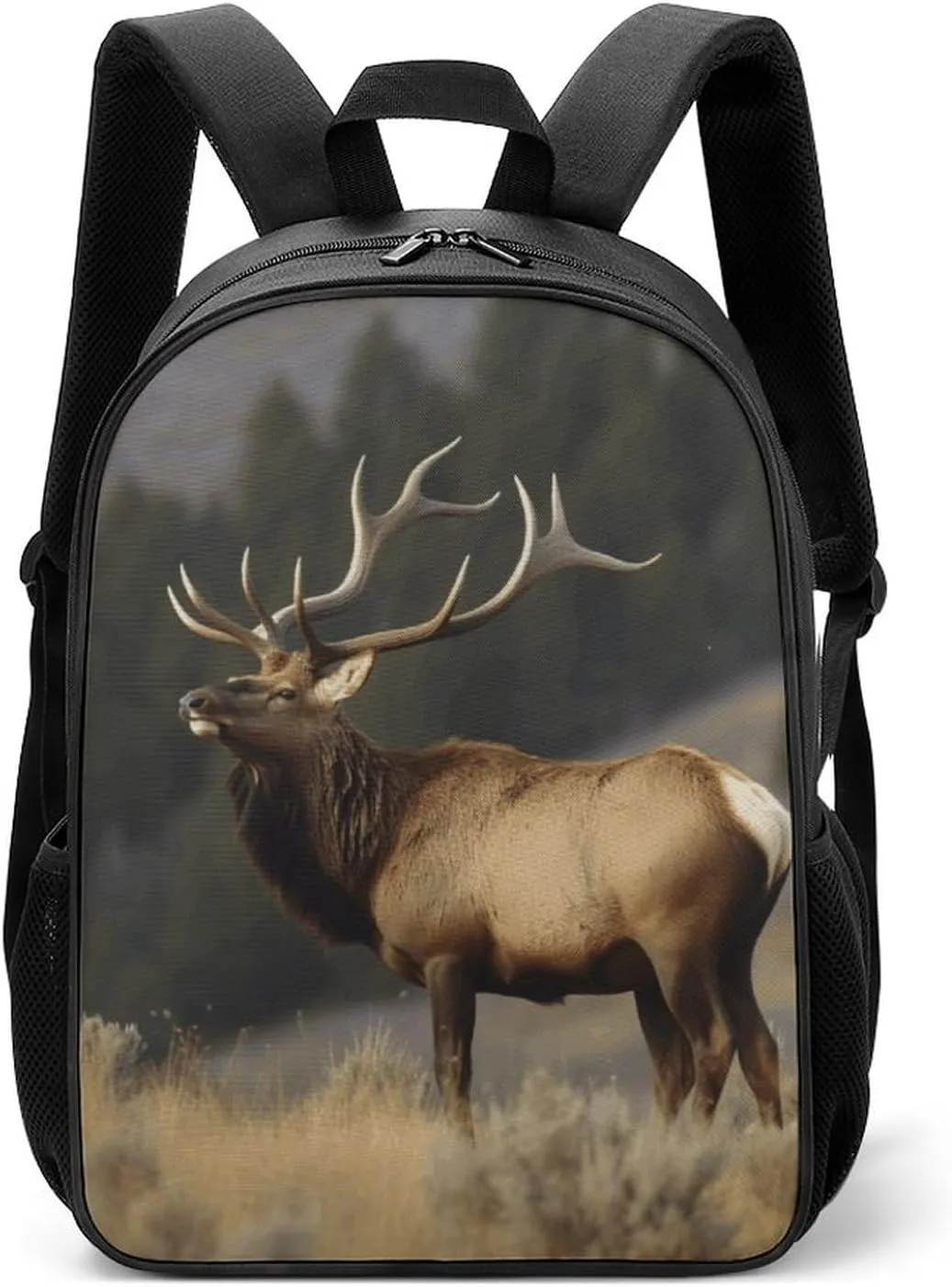 Stylish Backpack, Bull Elk Print Durable Backpack Travel Backpack Hiking Backpack Ergonomic Backpack Comfortable Backpack