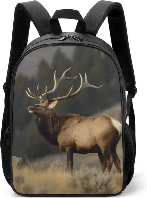 Stylish Backpack, Bull Elk Print Durable Backpack Travel Backpack Hiking Backpack Ergonomic Backpack Comfortable Backpack