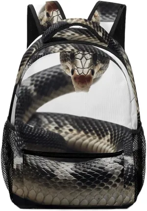 Stylish Backpack, Cobra Snake Print Durable Backpack Travel Backpack Hiking Backpack Ergonomic Backpack Comfortable Backpack, Style